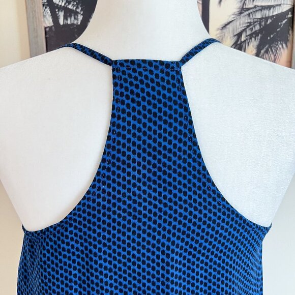 Women's Old Navy Tank | Spaghetti Strap | Blue | Dot Print | Small | Rayon - Picture 5 of 7